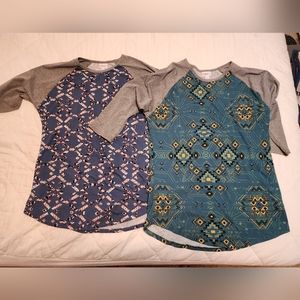 NWT LuLaRoe 3/4 sleeve shirts